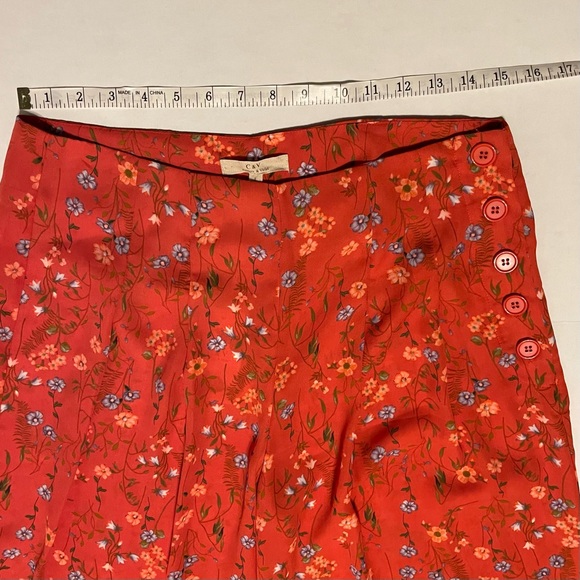 NWT C & V (Chelsea & Violet) Women’s High Rise Floral Wide Leg Pants Sz L - Picture 7 of 9